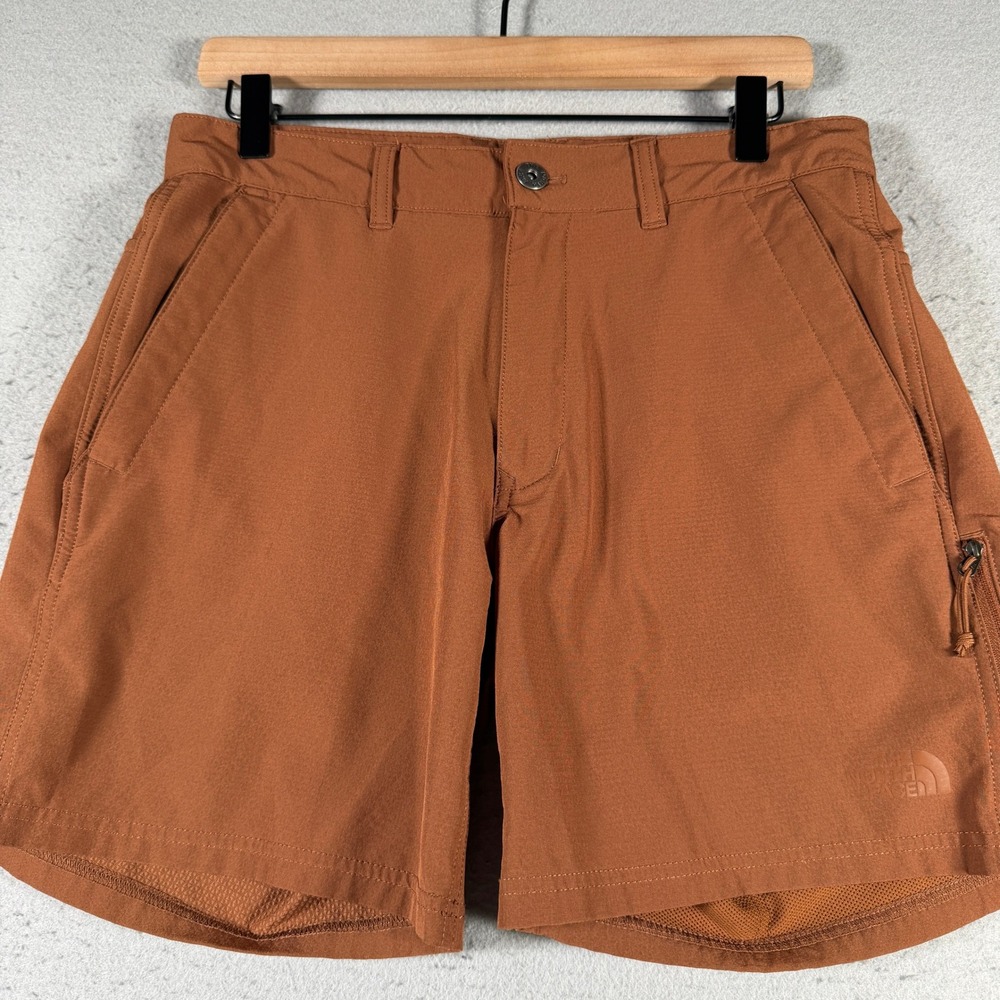 The North Face Mens Aphrodite Shorts Rust Orange Hiking Trail NF0A3T2Q Size 30